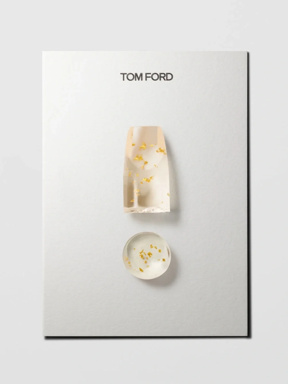 Tom Ford Soleil Liquid Lip Blush — Pink with Gold Flakes